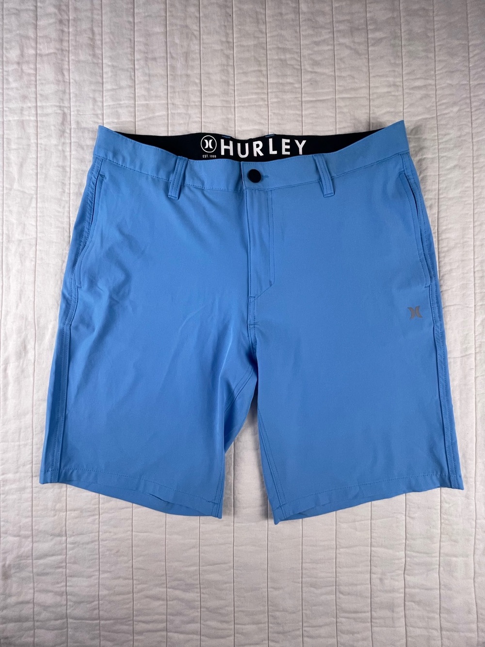 Hurley Light Blue Hybrid Performance Shorts 34W